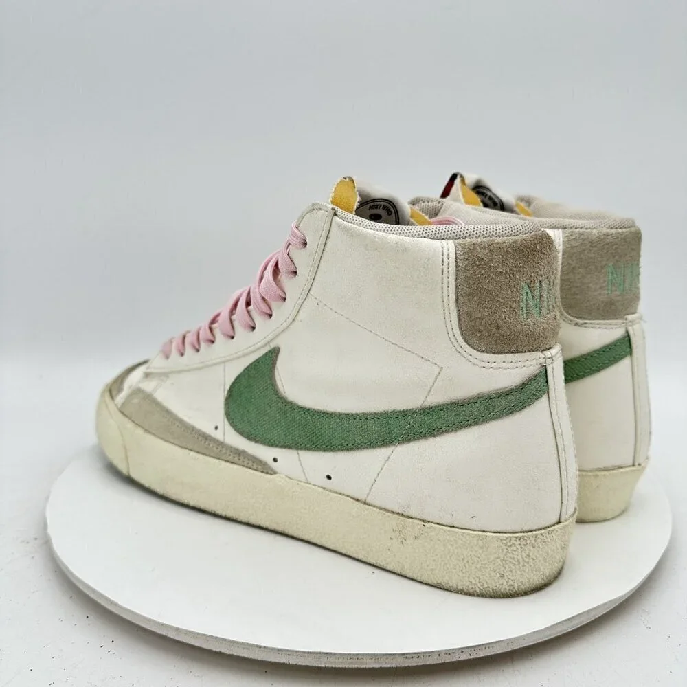 Nike Blazer Mid 77 Men Size 10  DO9787 100 Green White Mid Top Training Shoes